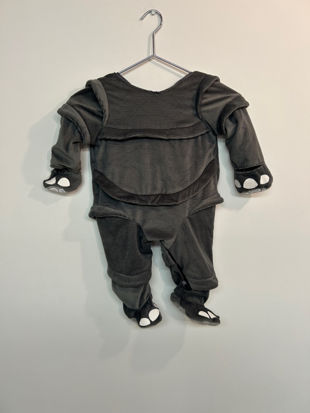 Animal Planet Kids Charcoal Elephant Footed One-Piece Halloween costume